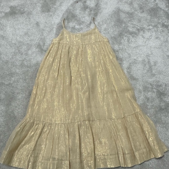 bonpoint gold dress Bonpoint Girls Floral Fabiola Dress in Multicolour main image 1